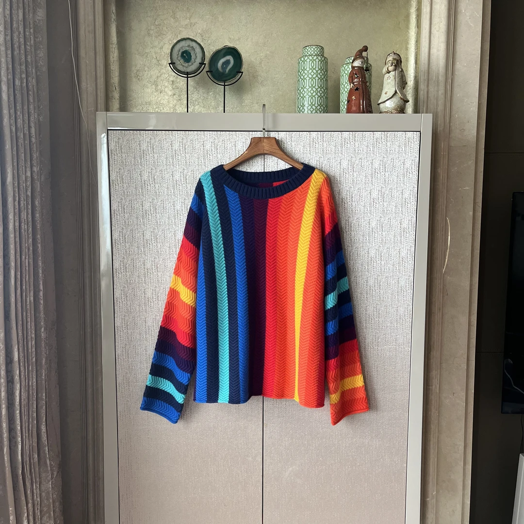 针织衫工艺7针2条毛26支羊绒