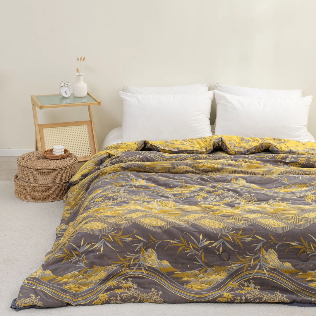 【万景千山】230*240cm床单亲肤舒适纱布双面可用