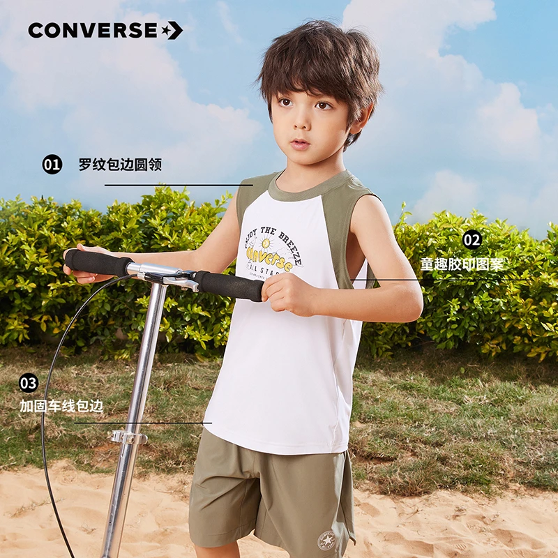 Converse匡威童装男童背心夏季新款运动无袖背心D947