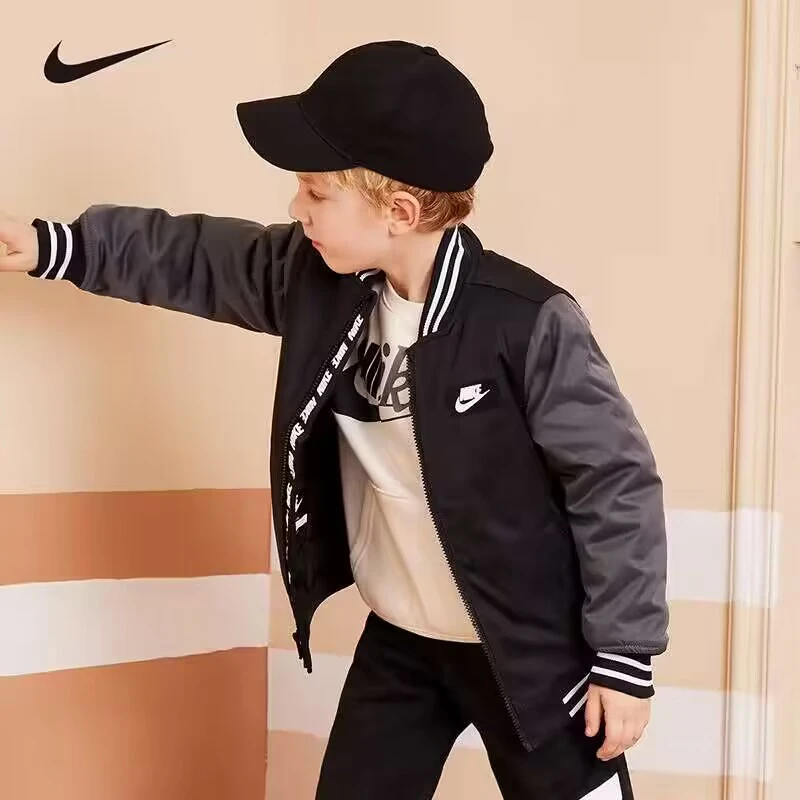 【防寒】NIKE耐克 童装男女童冬季时尚加厚梭织保暖棉服NKN-HO-G670