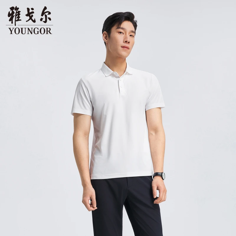 【凉感防晒】雅戈尔夏季新品男士短袖POLO衫翻领商务休闲透气T恤