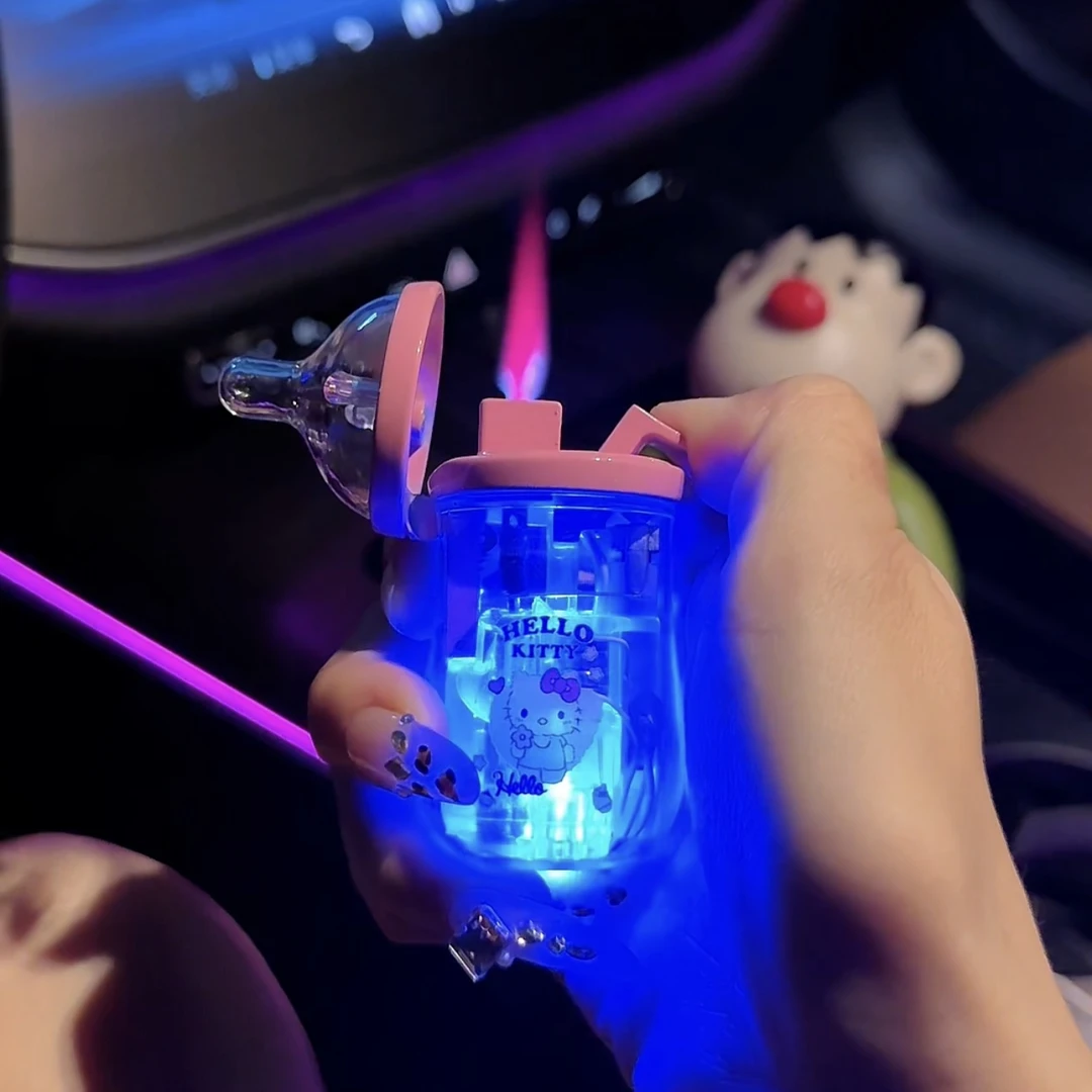 创意个性圣诞节新年礼物糖果造型搞怪可爱卡通kt猫粉色火焰打火机