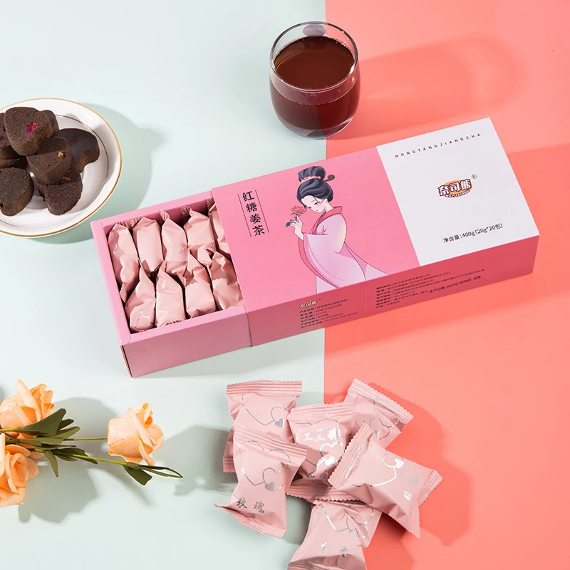 奈司熊爱心红糖姜枣茶大姨妈饮品独立包装手工红糖送女友送闺蜜