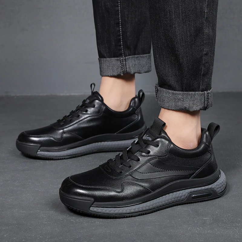 【R2638】秋季新款百搭轻便休闲旅游鞋男士爆米花厚底软底老爹鞋