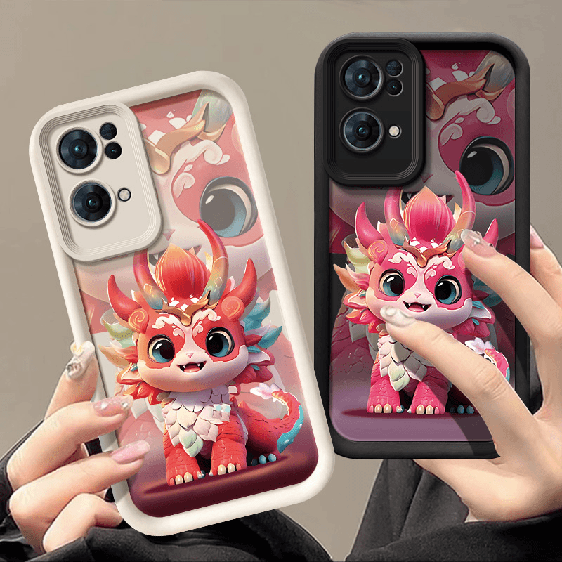 适用opporeno7pro手机壳PFDM00中国风软硅胶硅胶软潮牌奢华全包边