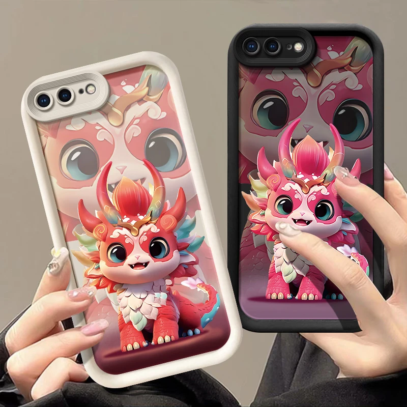 适用iPhone苹果8plus手机壳A1864挂绳可爱新款奢华软胶软硅胶女超