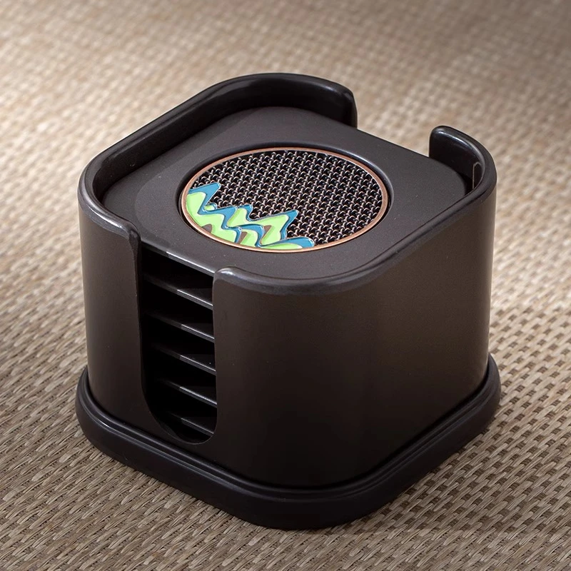 万里江山电木杯垫茶道隔热垫杯托办公室功夫茶具配件防烫茶托茶垫