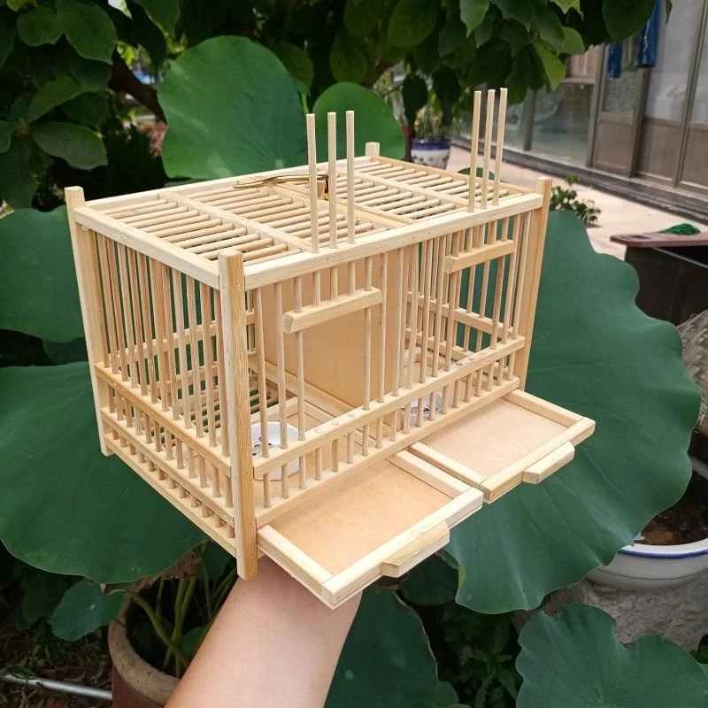 大空间带粪托纯手工天然竹制精品蝈蝈笼子鸣虫用具蛐蛐笼蟋蟀竹编