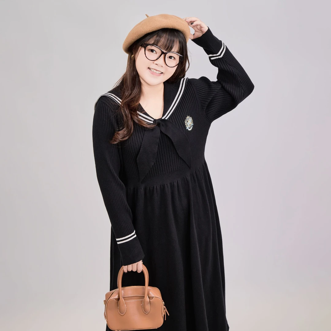 CYY早秋穿搭胖mm大码连衣裙2024新款女法式连衣裙