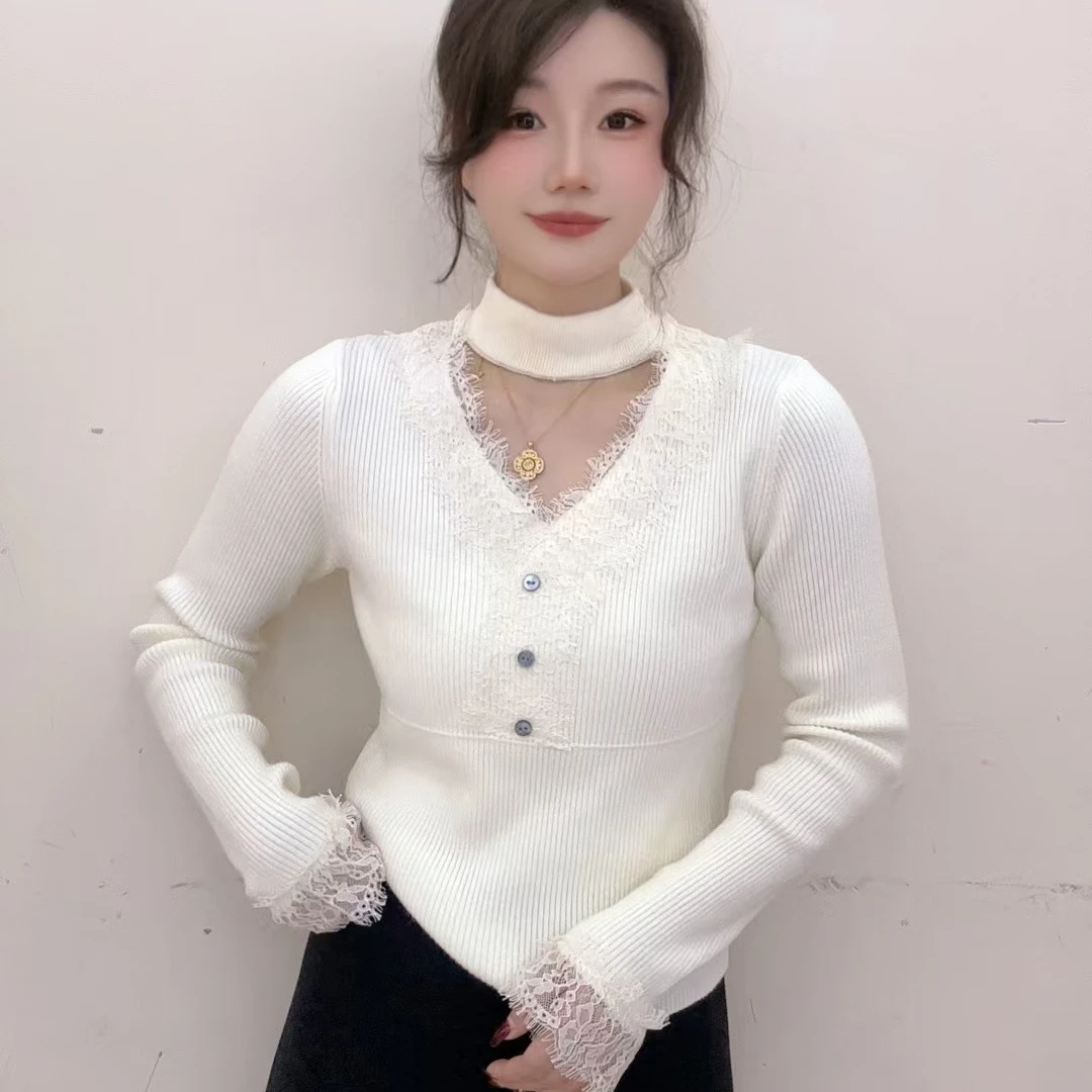 【洋洋精选】2024冬季新款时尚百搭气质显瘦长袖打底