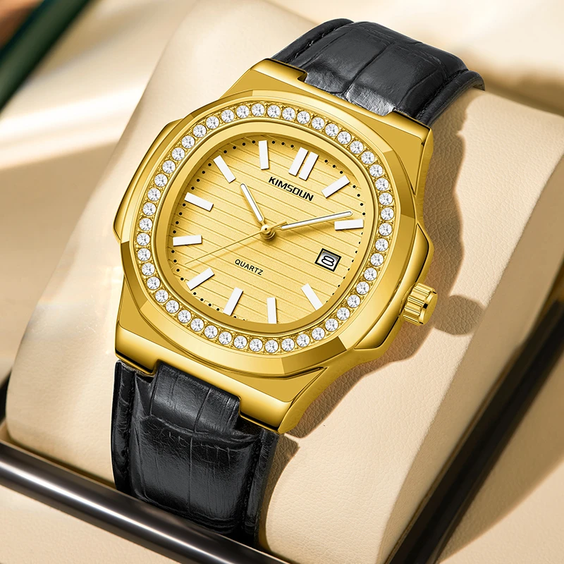 【专柜直发】经典金面腕表鹦鹉螺时尚百搭防水夜光潮流男手表K1854B