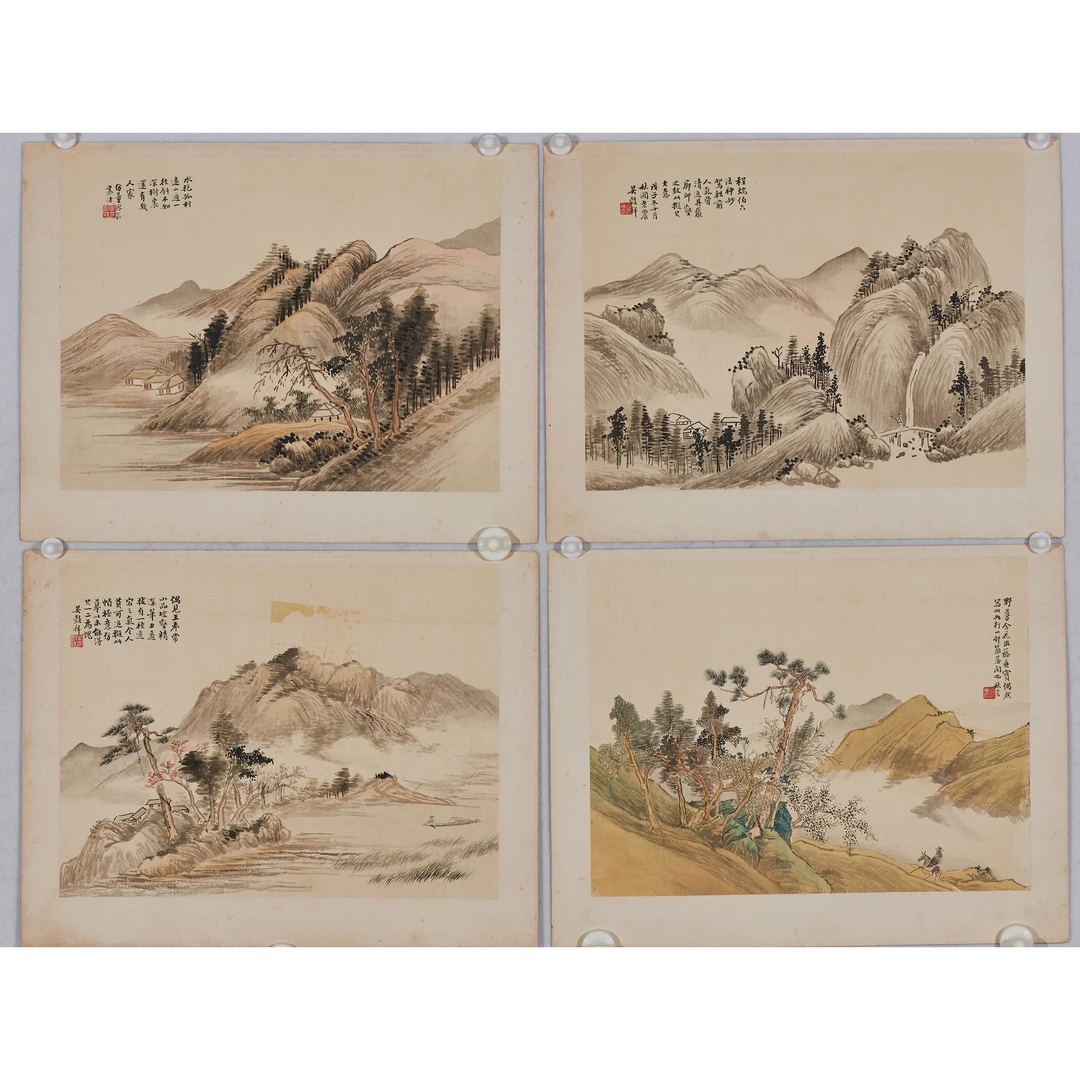 Lot320 吴毂祥 似古山水四帧