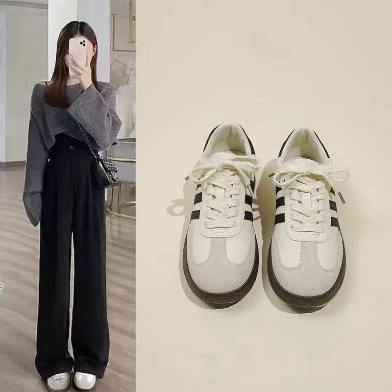 巨好看阿甘鞋女2025春季新款复古板鞋休闲运动鞋百搭小白鞋德训鞋