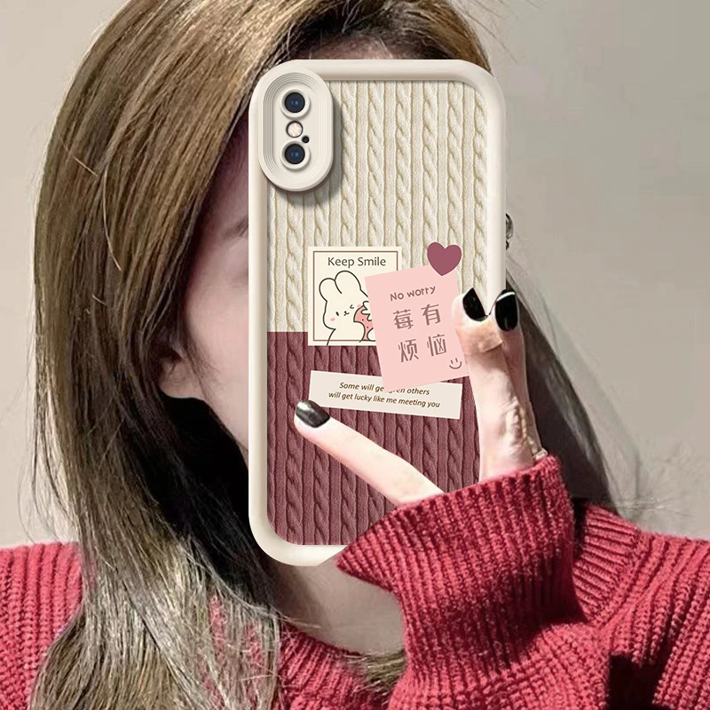 莓有烦恼适用iPhone苹果X手机壳A1865简约防摔保护套新款全包边潮