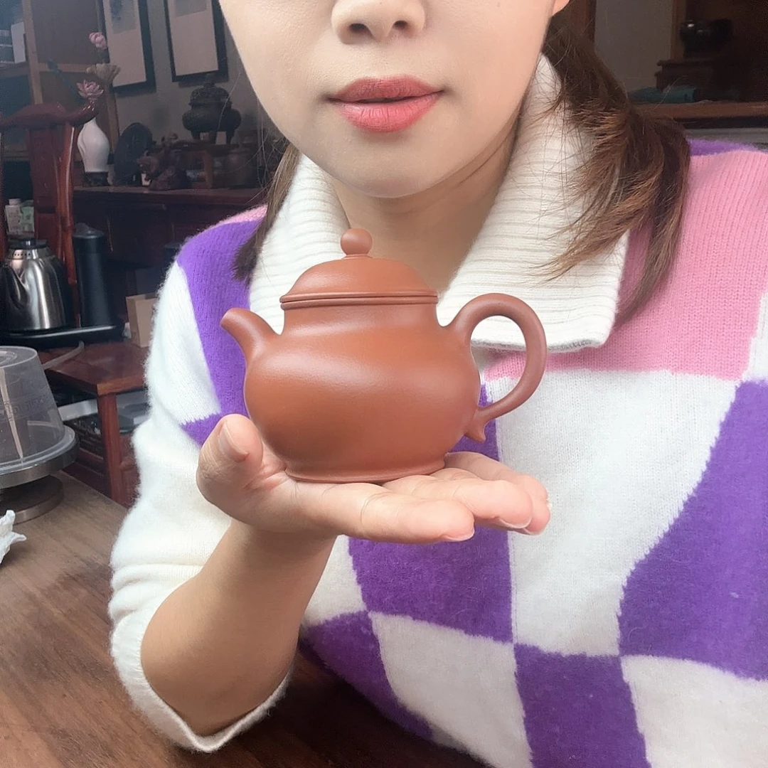 紫砂茶壶?*力潘壶朱泥