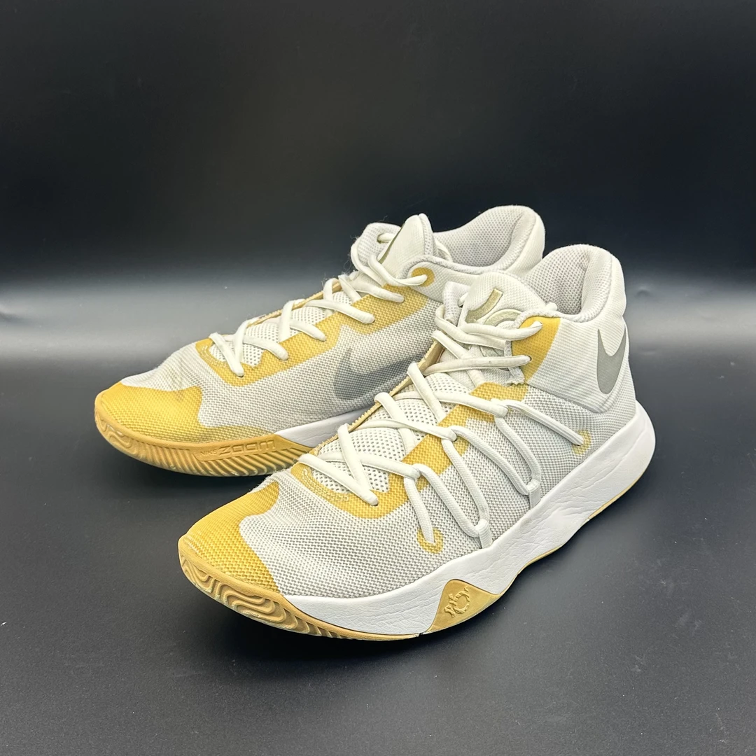 （42码）耐克KD5 杜兰特/白灰国内版/配盒/鞋底磨损胶水老化