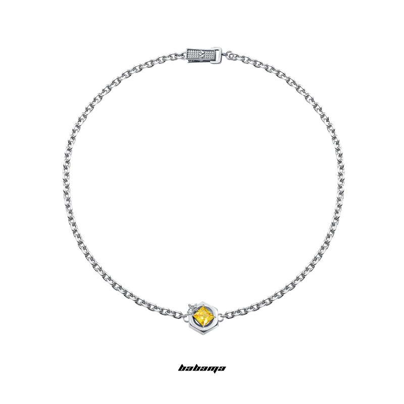 合金项链 【七夕浪漫】BABAMA本心系列情侣百搭小众设计中性风