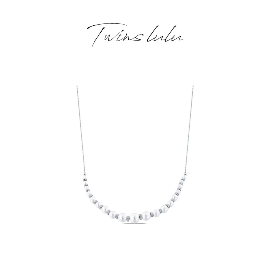 TWINS LULU925银镀k金女款礼物小众饰品简单高级感项链TSJ9067G
