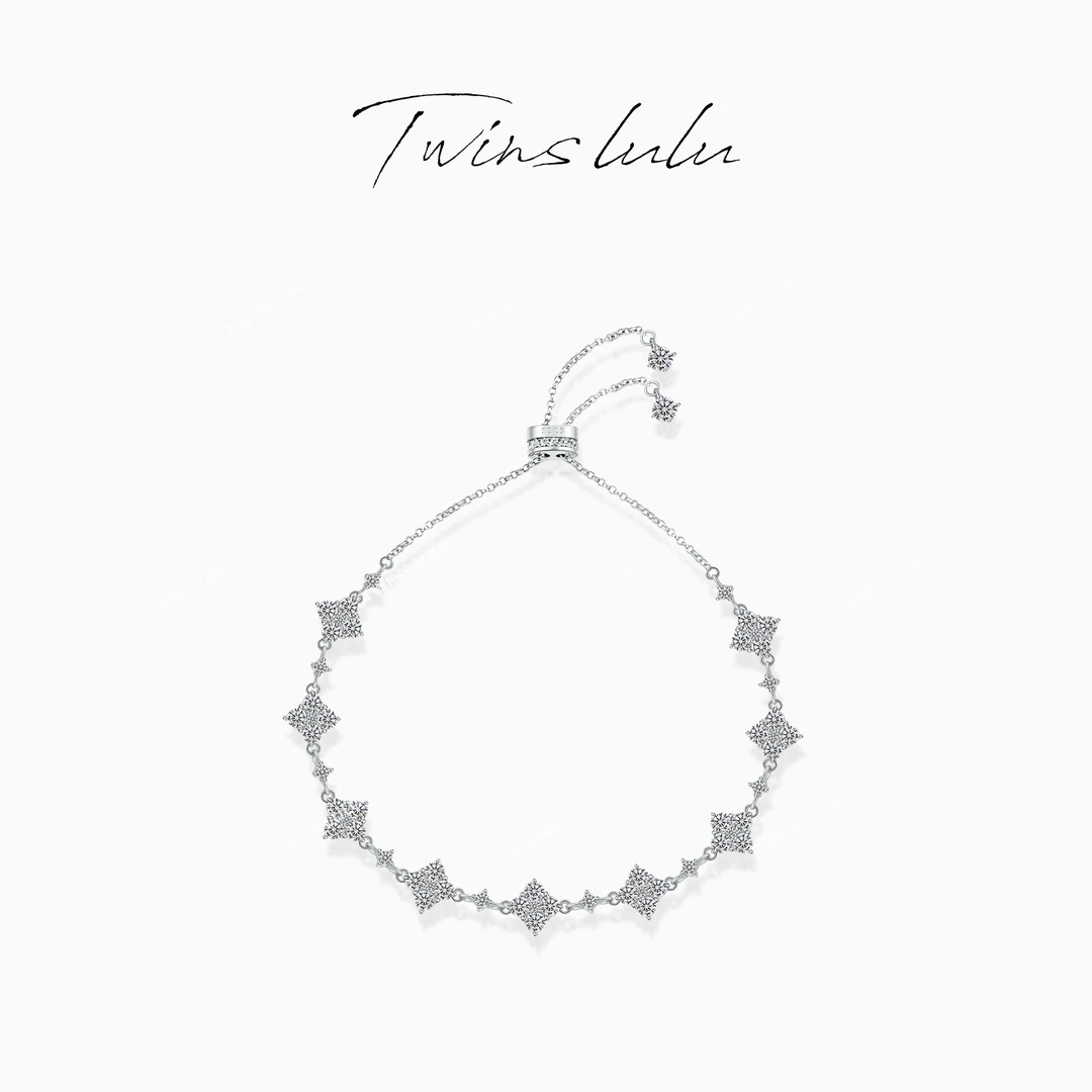 TWINS LULU925银镀k金小众轻奢四叶草手链ins首饰女款礼物TSS7143