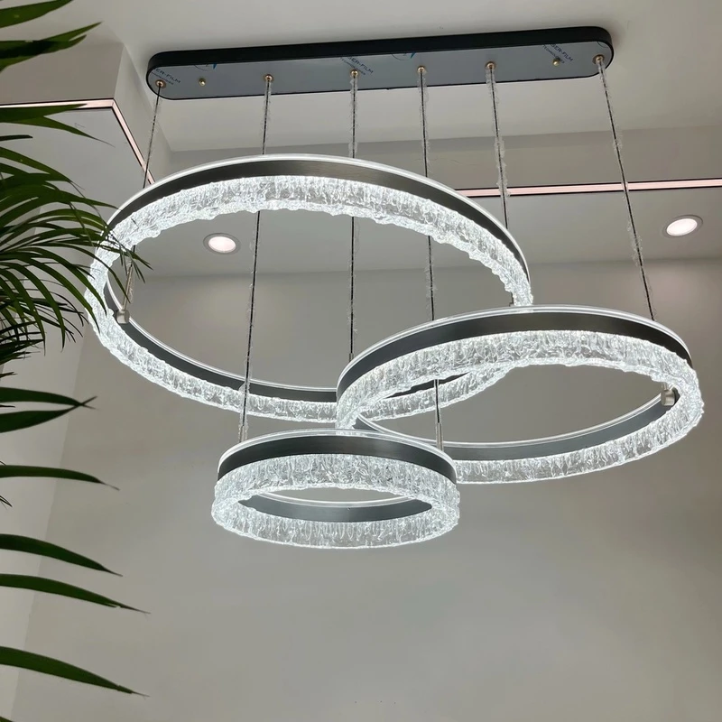 2024年新款意式极简客厅吊灯冰裂纹现代简约高级大气创意灯具