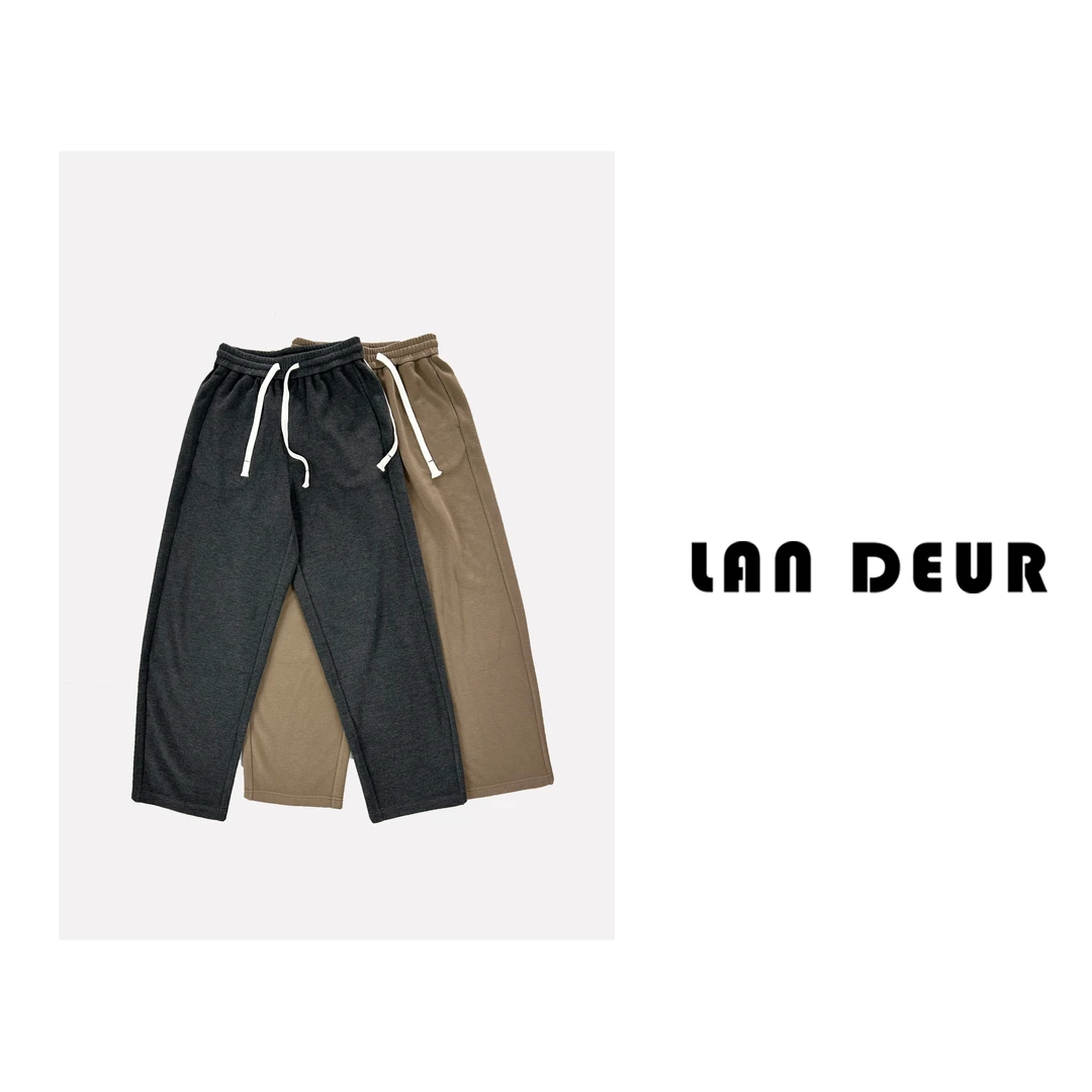 JIUJIU【过往】简约抽绳宽松直筒休闲裤0902