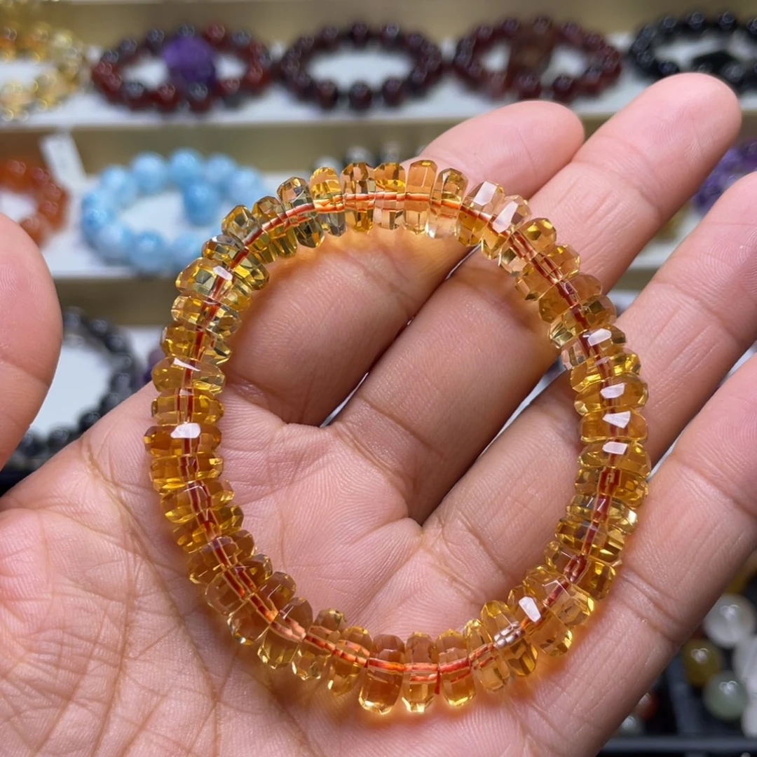 水晶手链未镶嵌巴西暴力黄手链