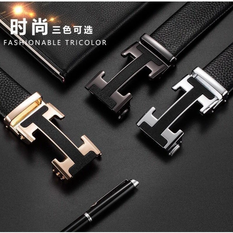 【高端定制】男士平滑扣百搭款腰带高档时尚青年款男款商务休闲皮带