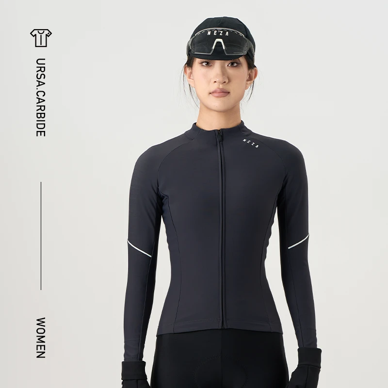 NEZA「罴.莫桑」男女款抓绒透气保暖骑行服秋冬季公路自行车