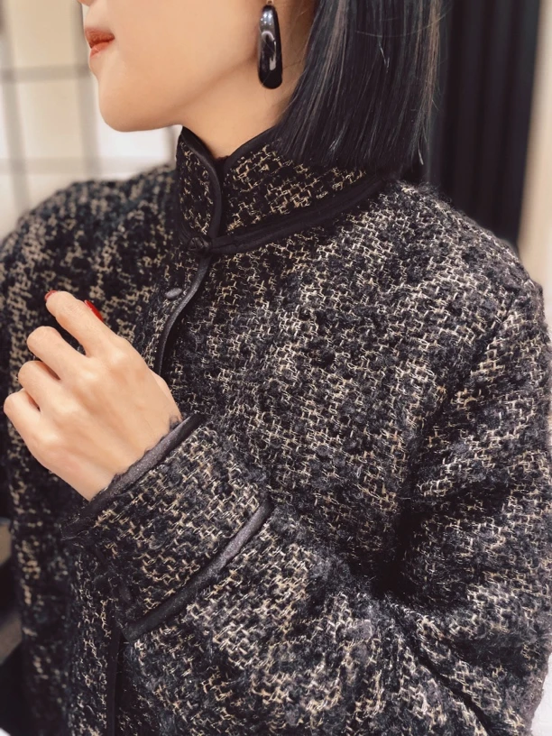 中古羊毛肌理感外套