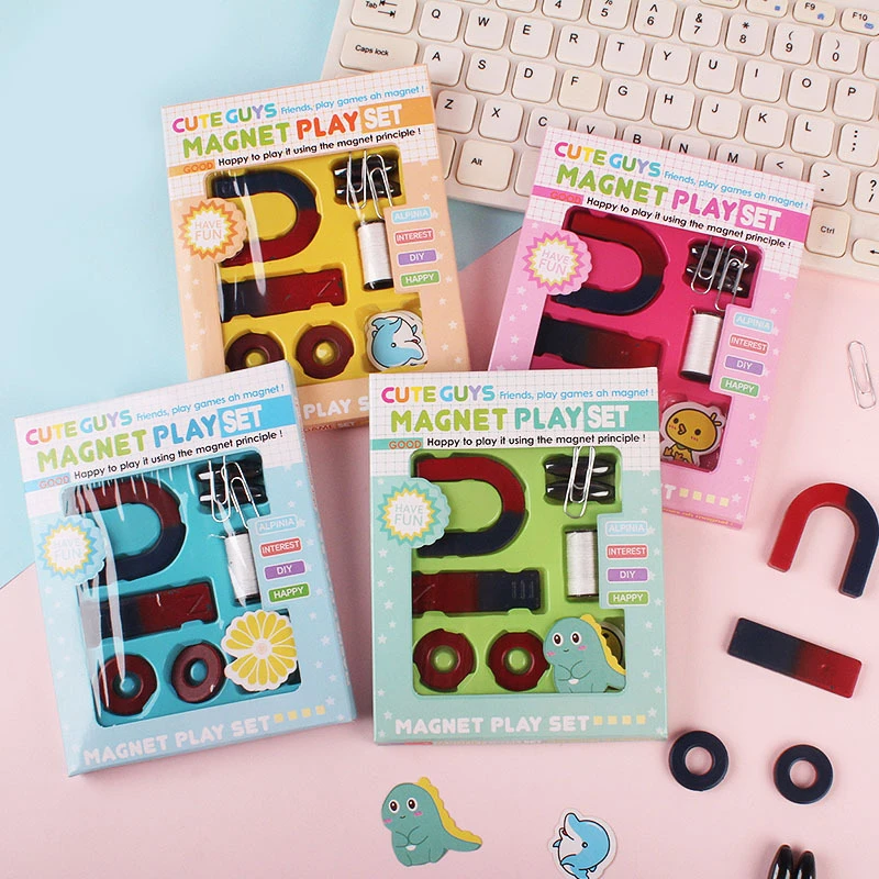 a教学实验学生磁铁套装 学习磁铁吸铁石物理教具儿童益智早教玩具
