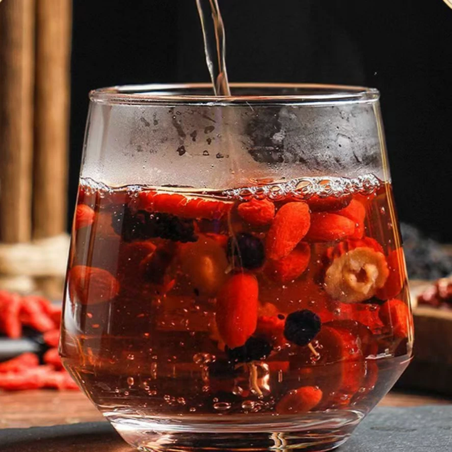 人参桑葚黑枸杞桂圆茶  泡水清甜茶饮冲泡冲饮