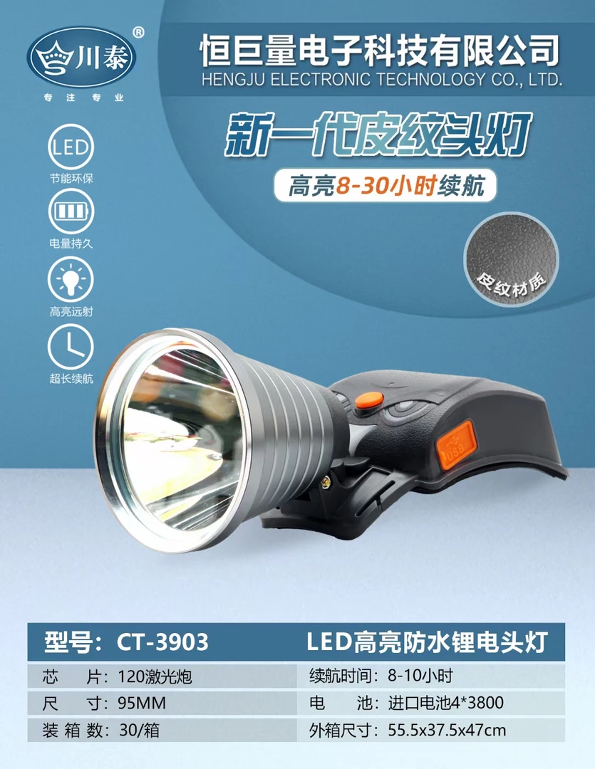 川泰3903高亮度感应开关手机充电接口多功能防水头顶灯