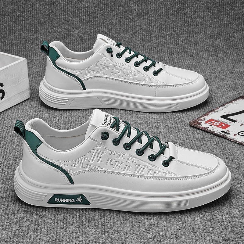 浪莎秋季透气运动板鞋潮流男士休闲百搭时尚软底薄款防臭小白鞋男