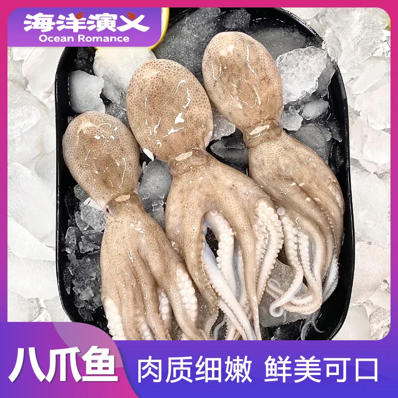 【海洋演义】 肉质鲜嫩八爪鱼 250g/袋*4袋 商城专享