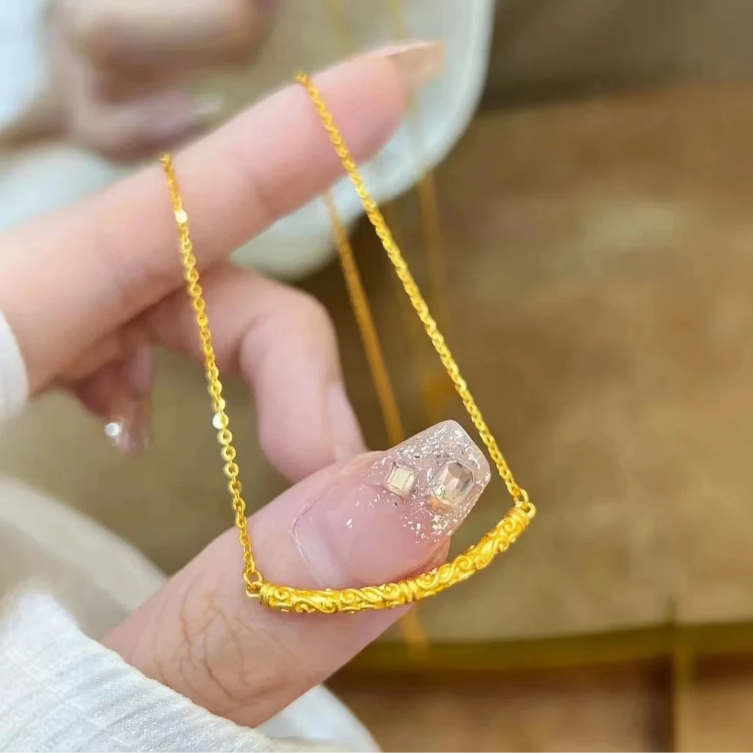 钛钢项链 如意金箍棒项链  KL