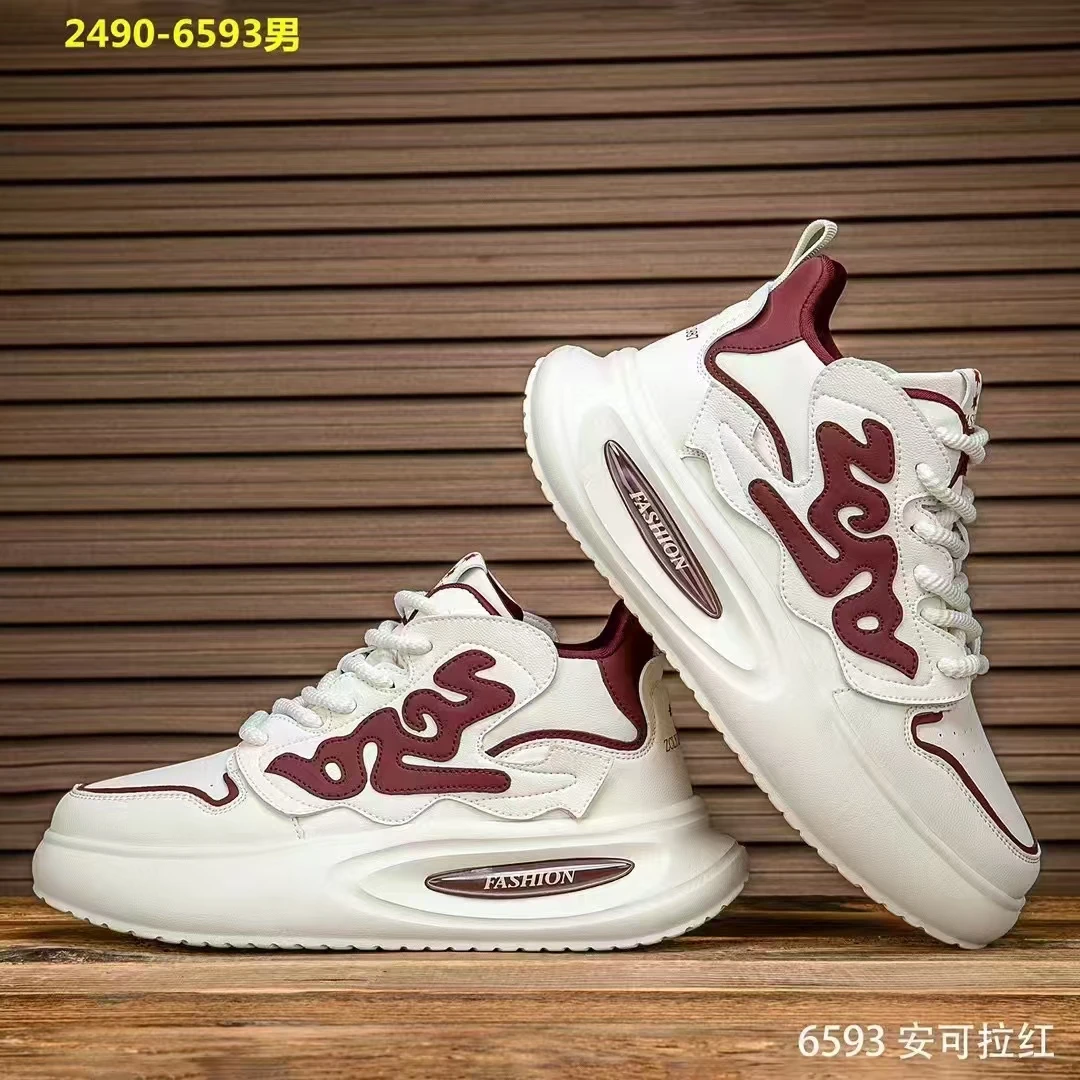 高帮男鞋秋冬新款厚底运动休闲板鞋时尚百搭潮鞋