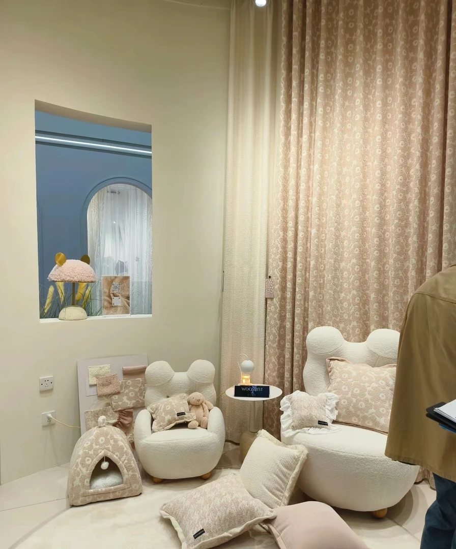 2024新款窗帘 毛巾绣