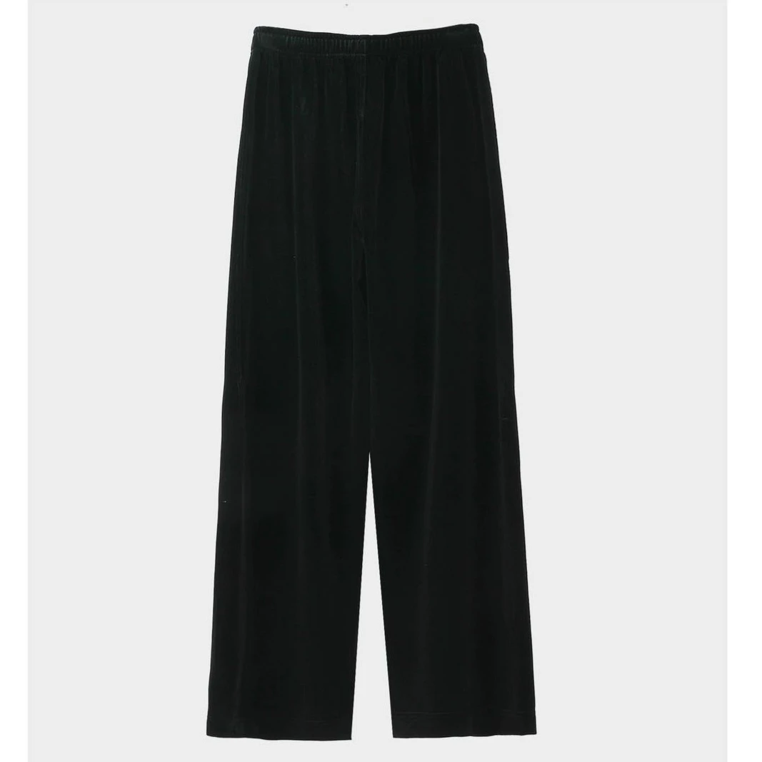 【U.M】丝绒加绒直筒休闲裤正品丝绒垂感直筒宽松高腰百搭