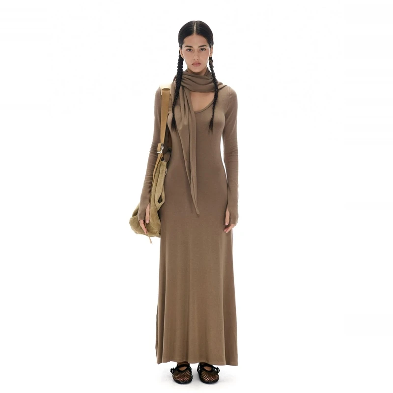 Two little guys*前后可穿纯色连衣裙披肩随意切换“希腊美学”