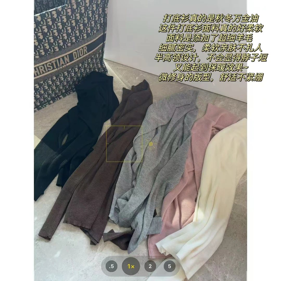 徐秋阳  冬季必囤   百搭时尚休闲设计感显瘦显白打底毛衣YM213