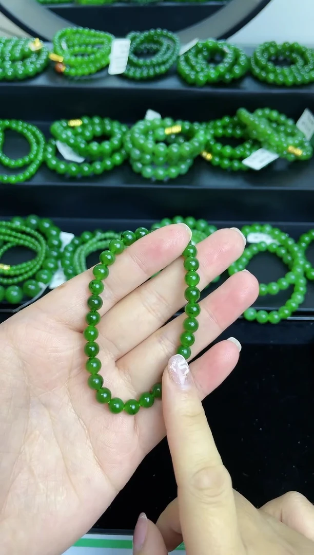 【闪购商品】和田玉（碧玉）手链未镶嵌6