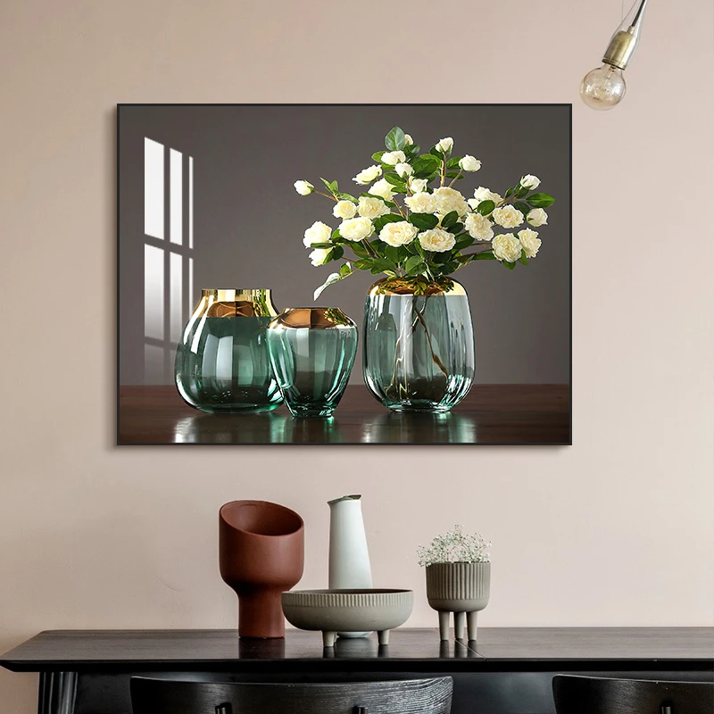 客厅餐厅横版平面晶瓷装饰画挂画现代轻奢艺术简约现代沙发背景画