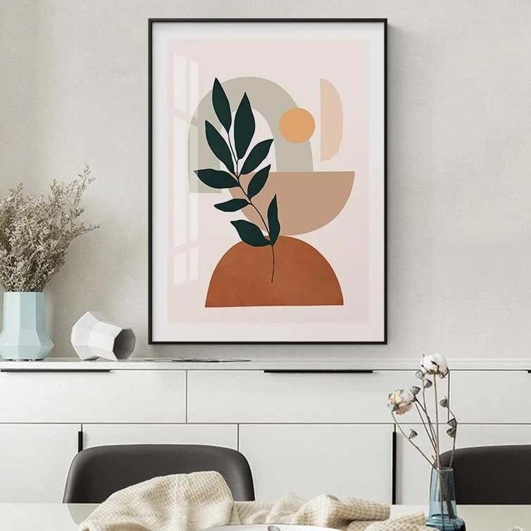 北欧客厅挂画竖画沙发背景墙装饰画组合卧室黑色沙发背景装饰画