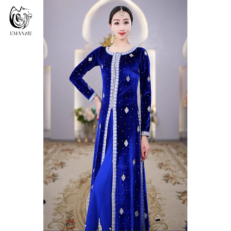 W909依曼异域风情印度舞服装服民族风女装新疆舞服长款外批舞蹈