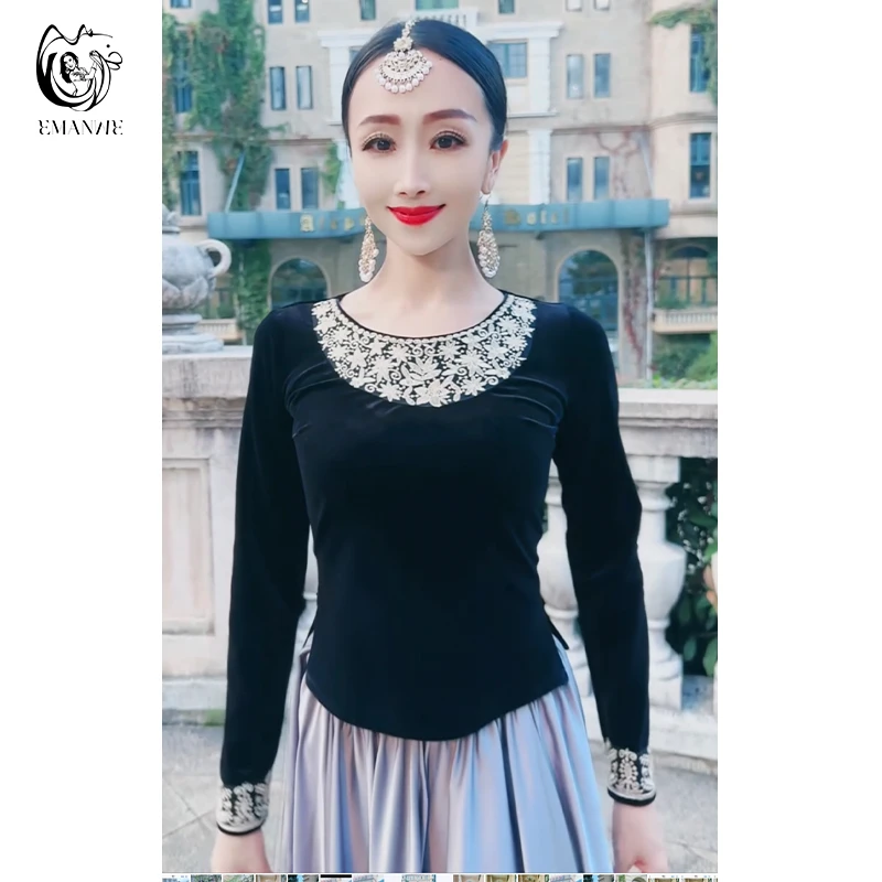 E3901依曼异域风情印度舞服装民族风女装新疆舞舞蹈服百搭上衣