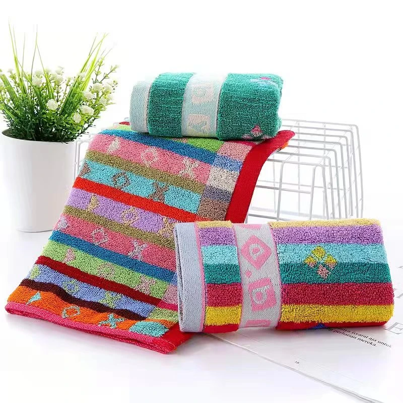 6条高端纯棉吸水柔软家用加厚不掉毛不掉色成人儿童25*50小毛巾