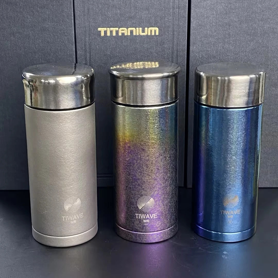 【金润推荐】钛阳双层纯钛300ML商务款保温杯办公杯多种颜色J-04
