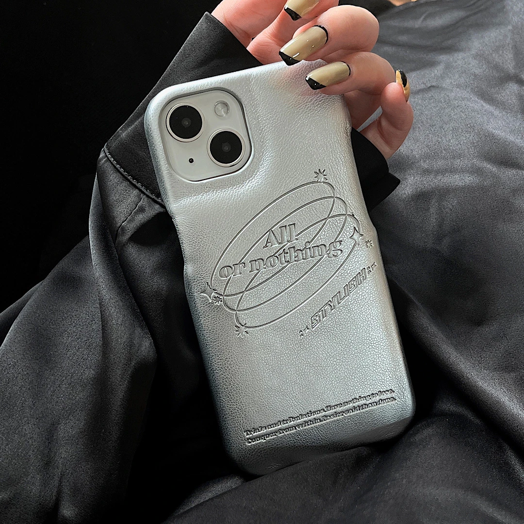 【苹果】ins小众简约肥皂皮质半包手机壳iPhone14/13/12/11