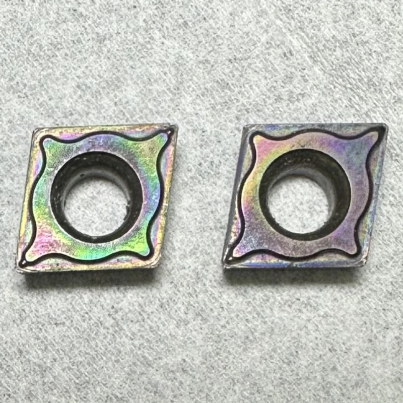 149号旧刀头硬质合金七彩刀片 CCMT09T304 加工硬料不锈钢