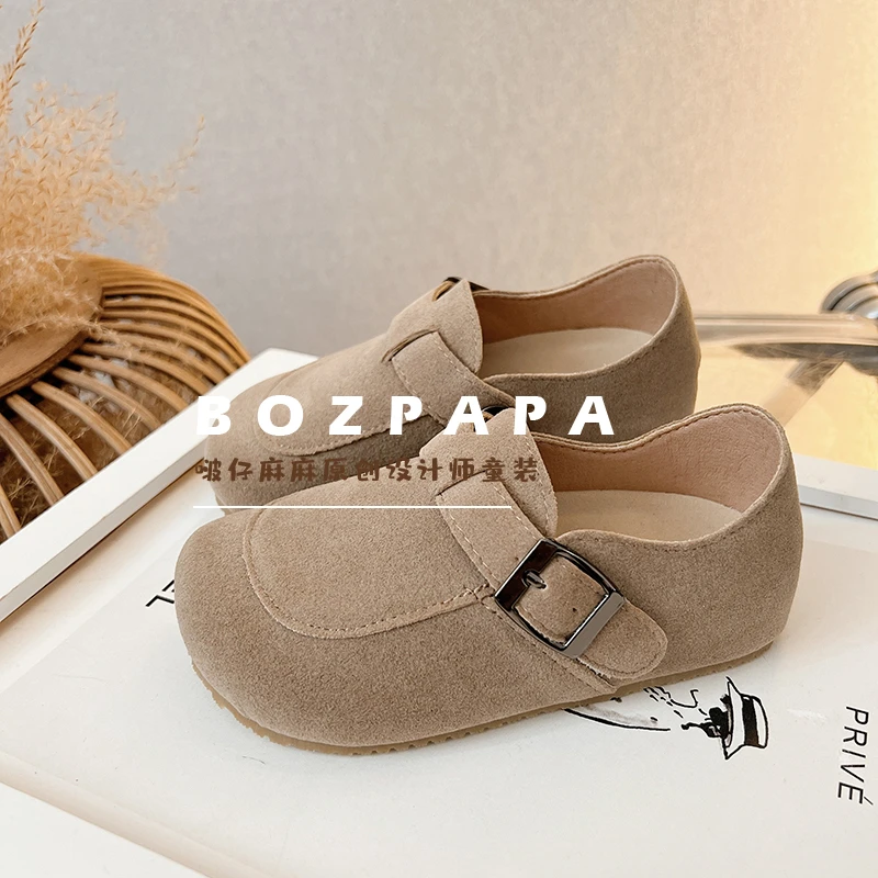 韩版宝宝森系木糠鞋儿童加厚设计师保暖鞋